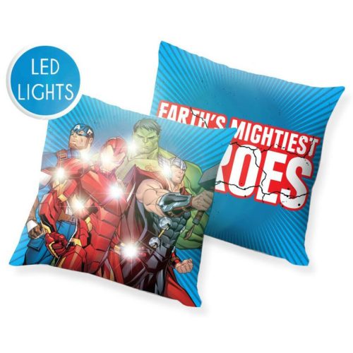 Bosszúállók Heroes LED világító párna, díszpárna 40x40 cm