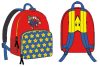 Super Mario Red hátizsák, táska 28 cm